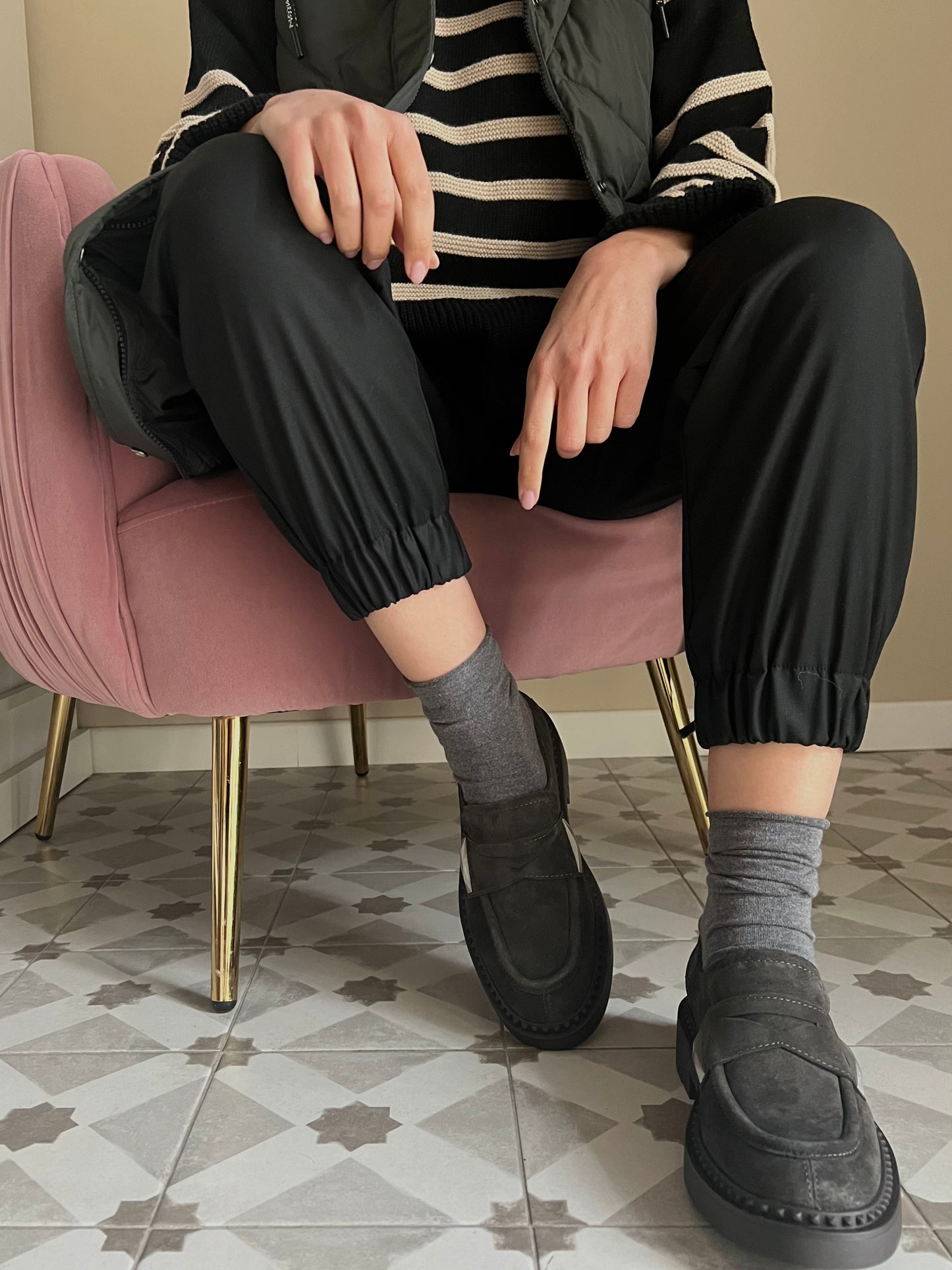 Mocassino Ash Miracle suede mastic