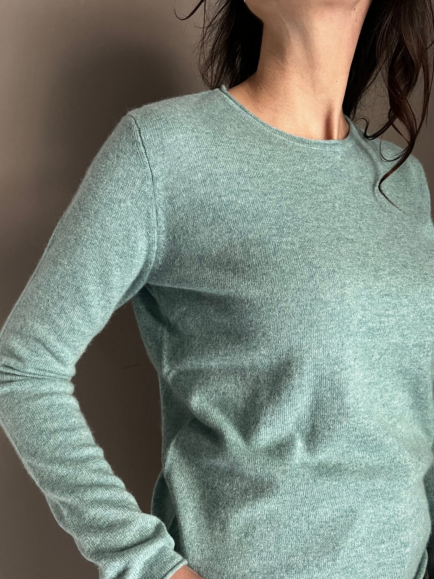 Maglia basic girocollo in 100% cashemire Notshy