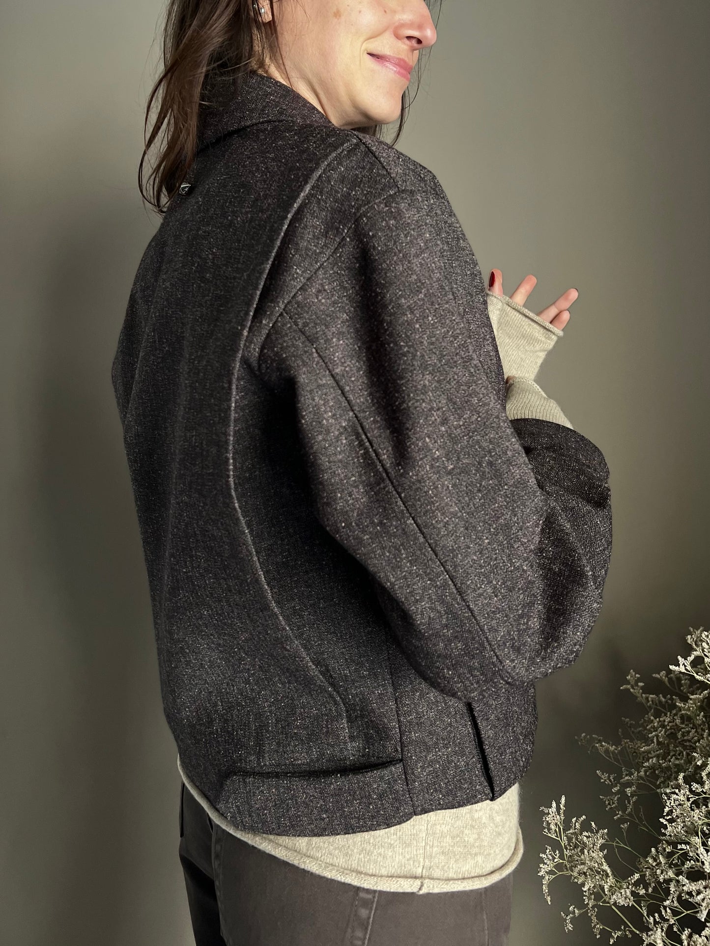 Giubbotto Patrizia Pepe in tessuto misto mélange