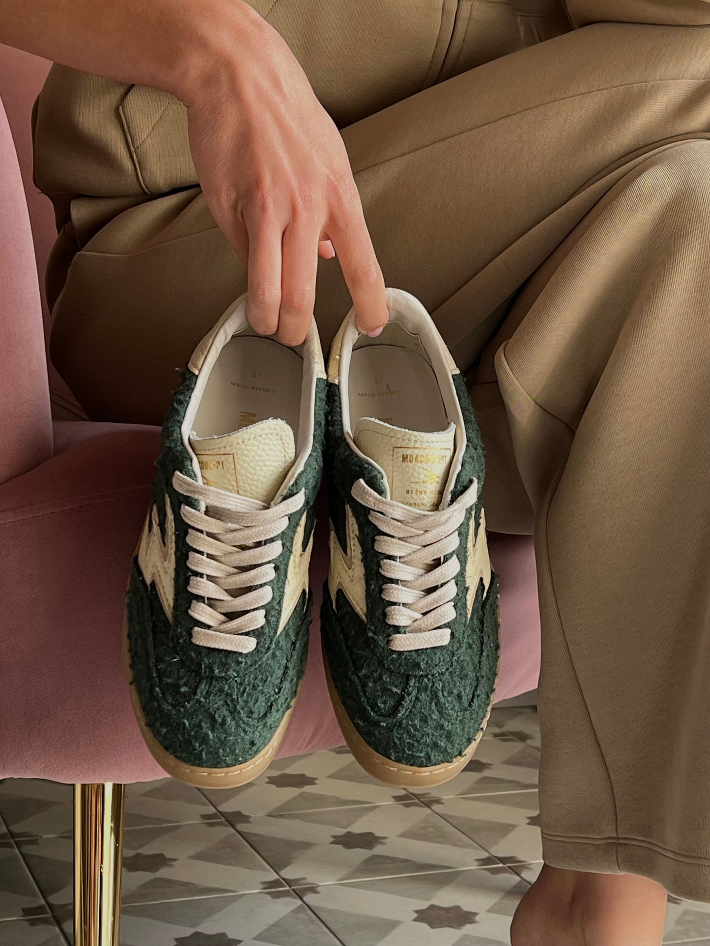 Sneakers in lana cotta Moaconcept