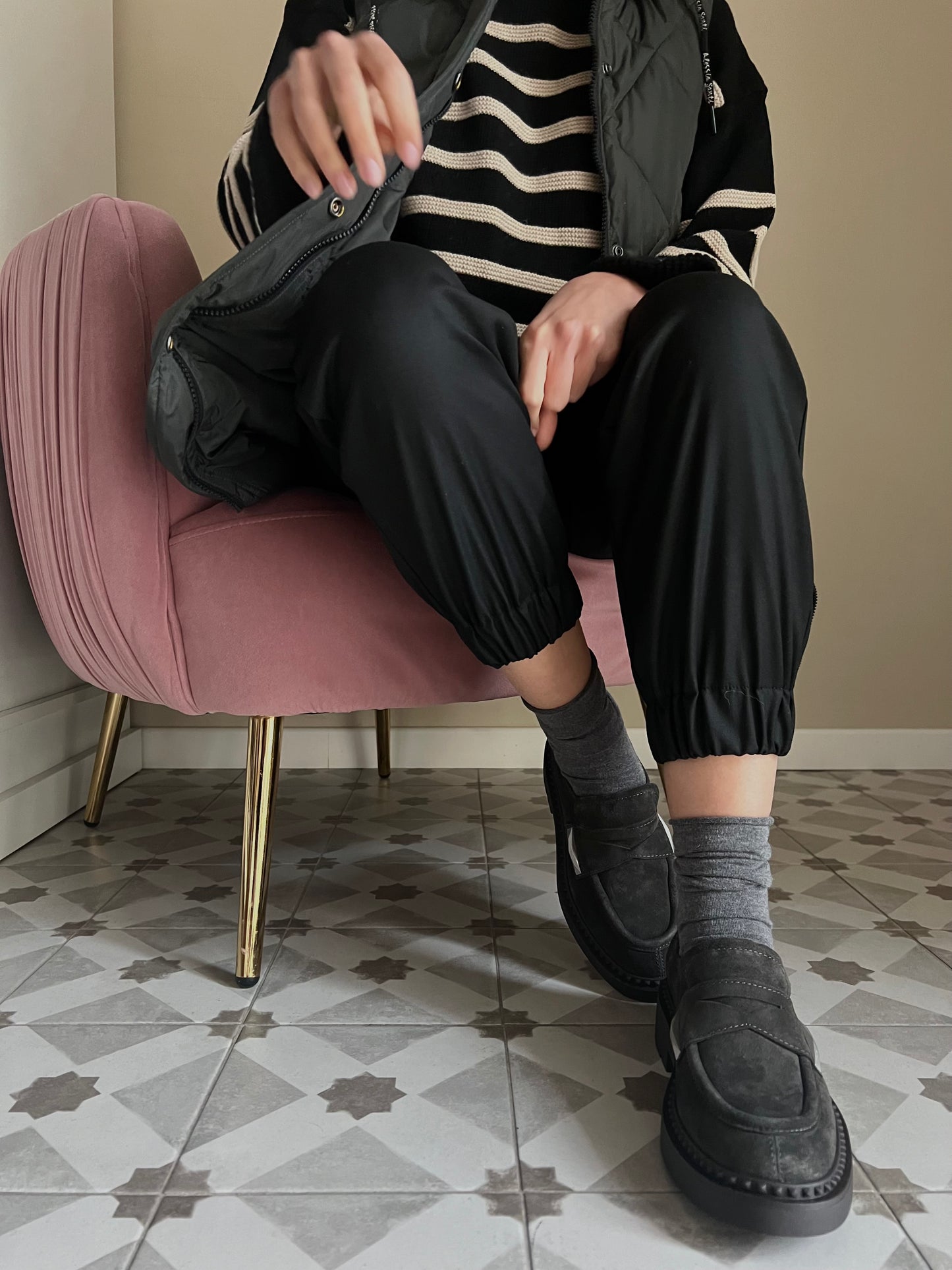 Mocassino Ash Miracle suede mastic