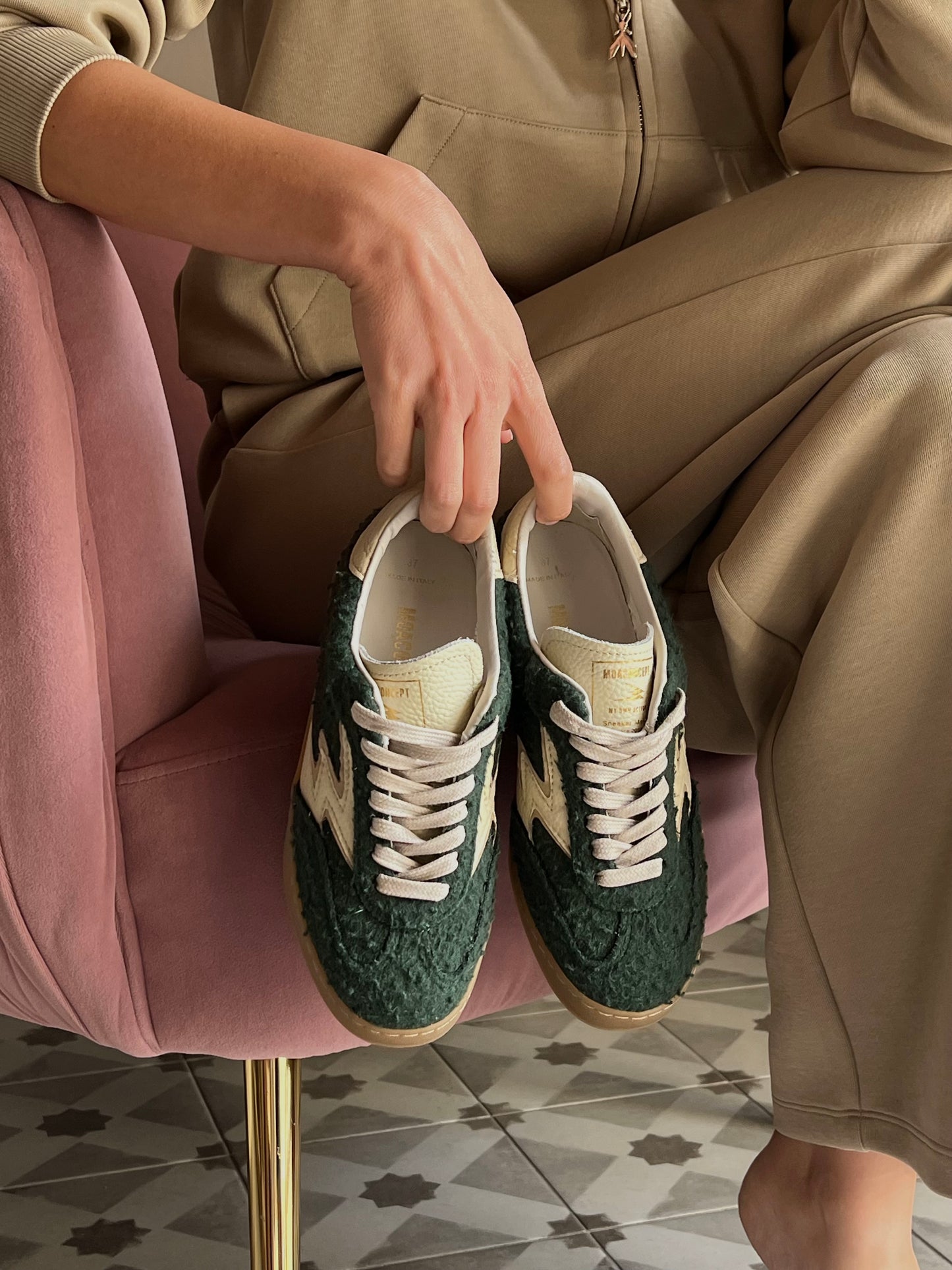 Sneakers in lana cotta Moaconcept