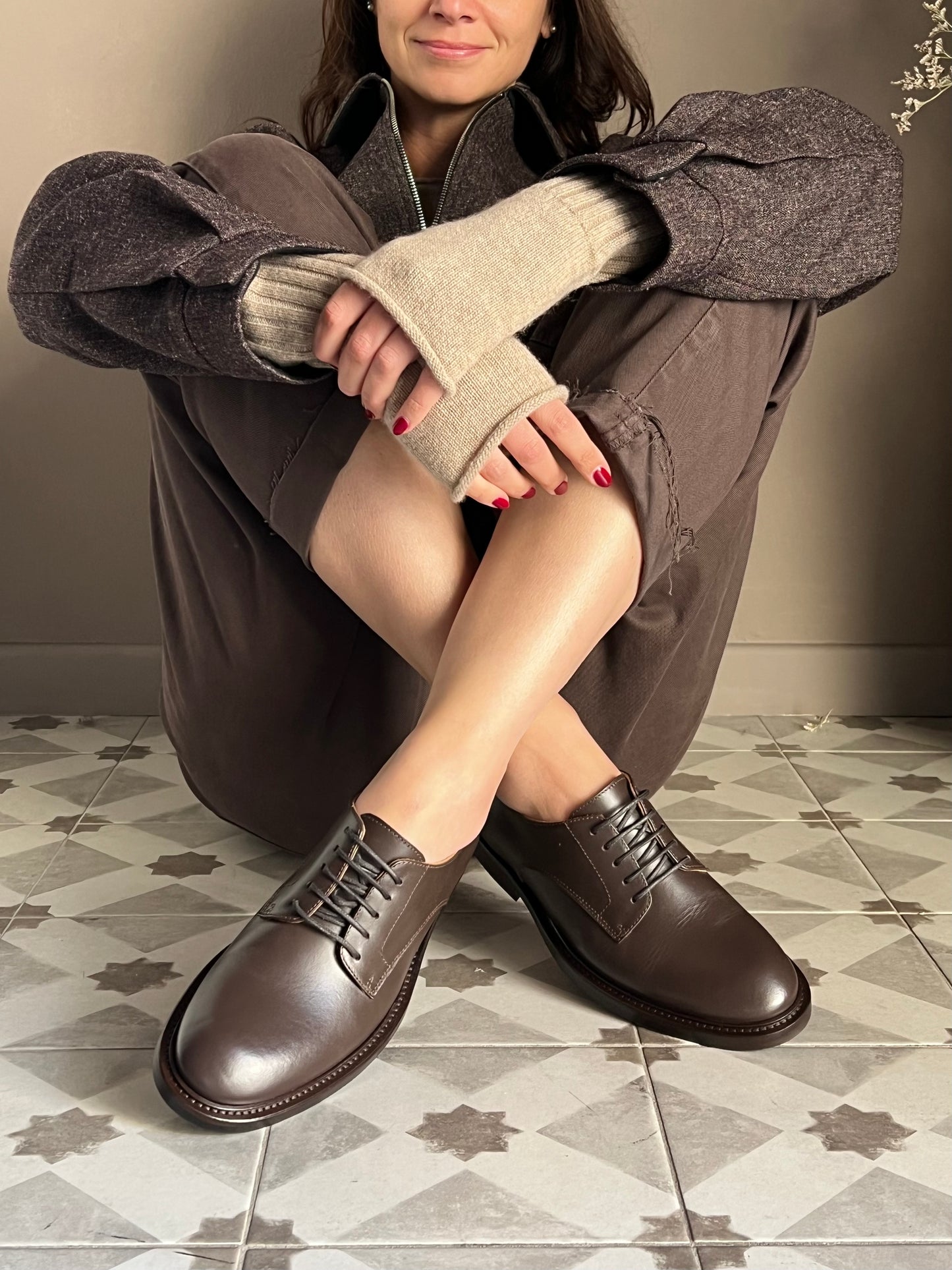 Scarpa con i lacci linea maschile