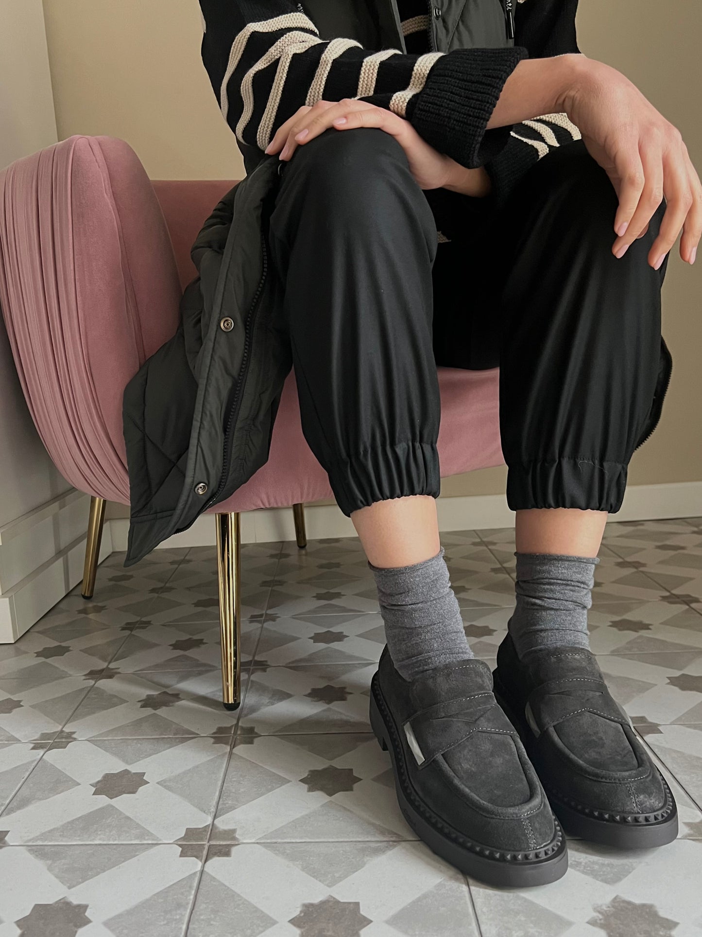 Mocassino Ash Miracle suede mastic