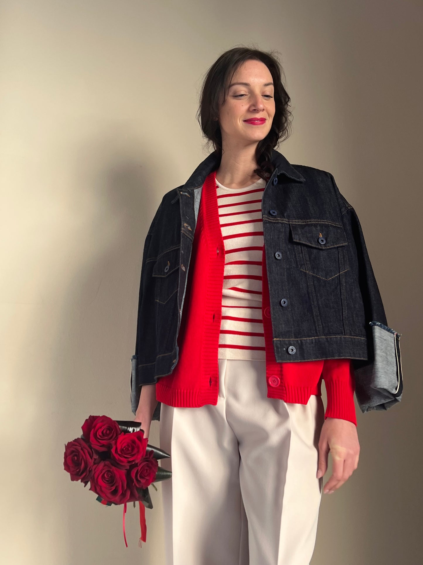 Giubbotto denim Solo Tre