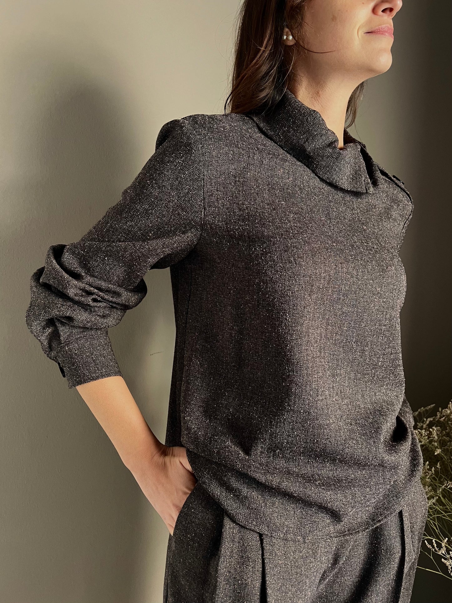 Maglia effetto abbottonato