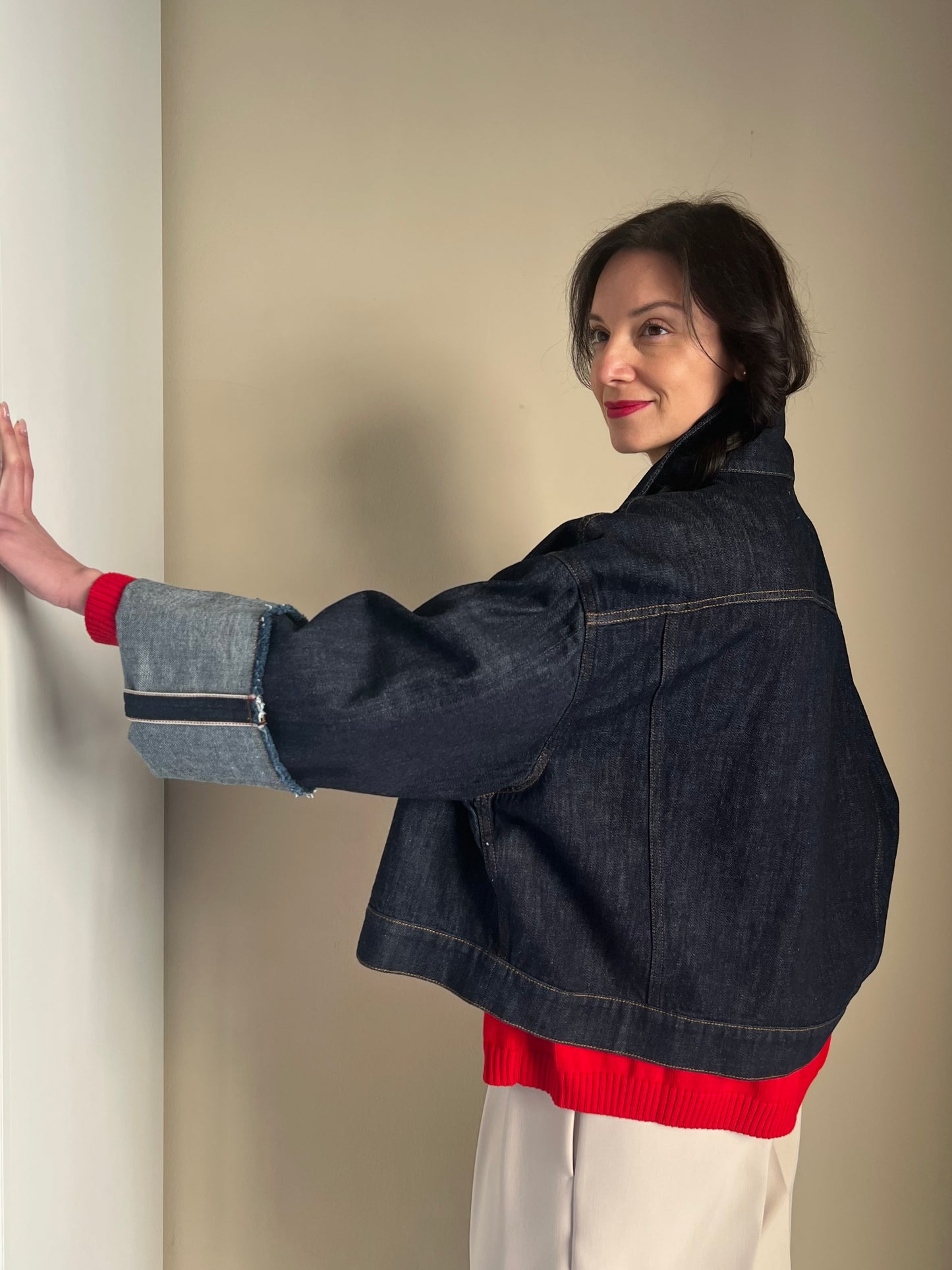 Giubbotto denim Solo Tre