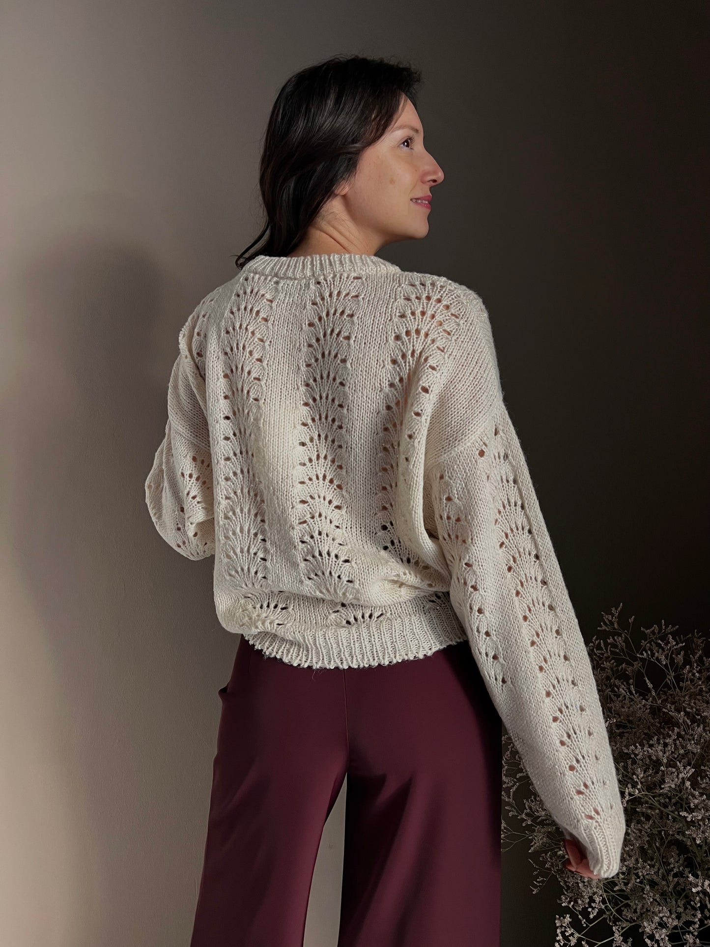 Maglia So Allure con lavorazione a traforo Milk