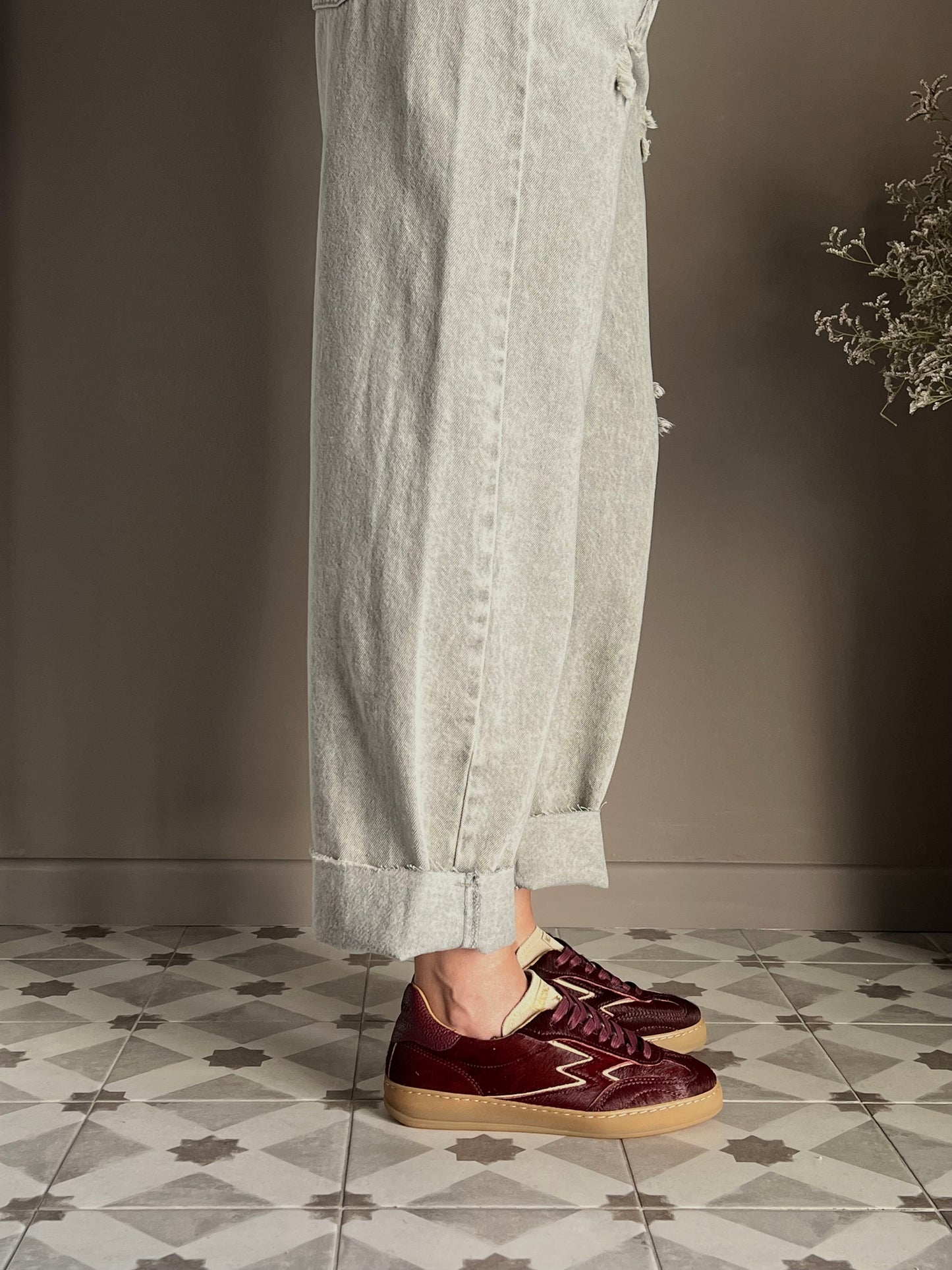 Sneakers in cavallino bordeaux Moaconcept