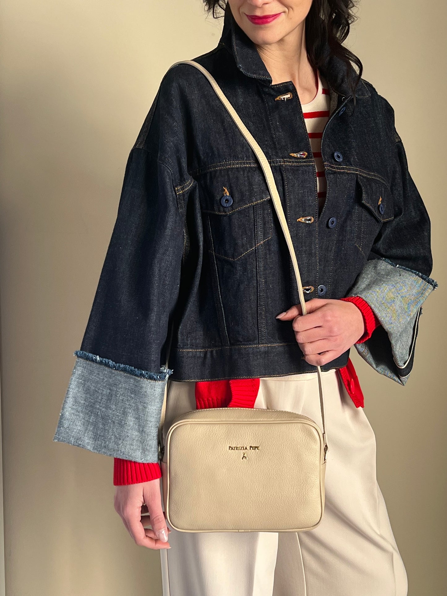 Giubbotto denim Solo Tre