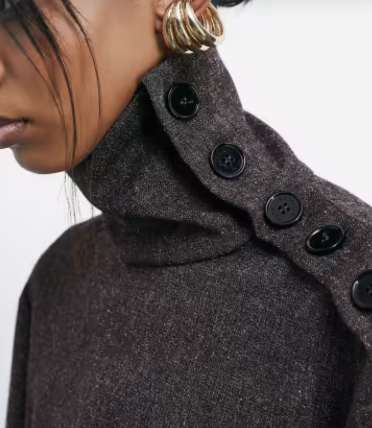 Maglia effetto abbottonato