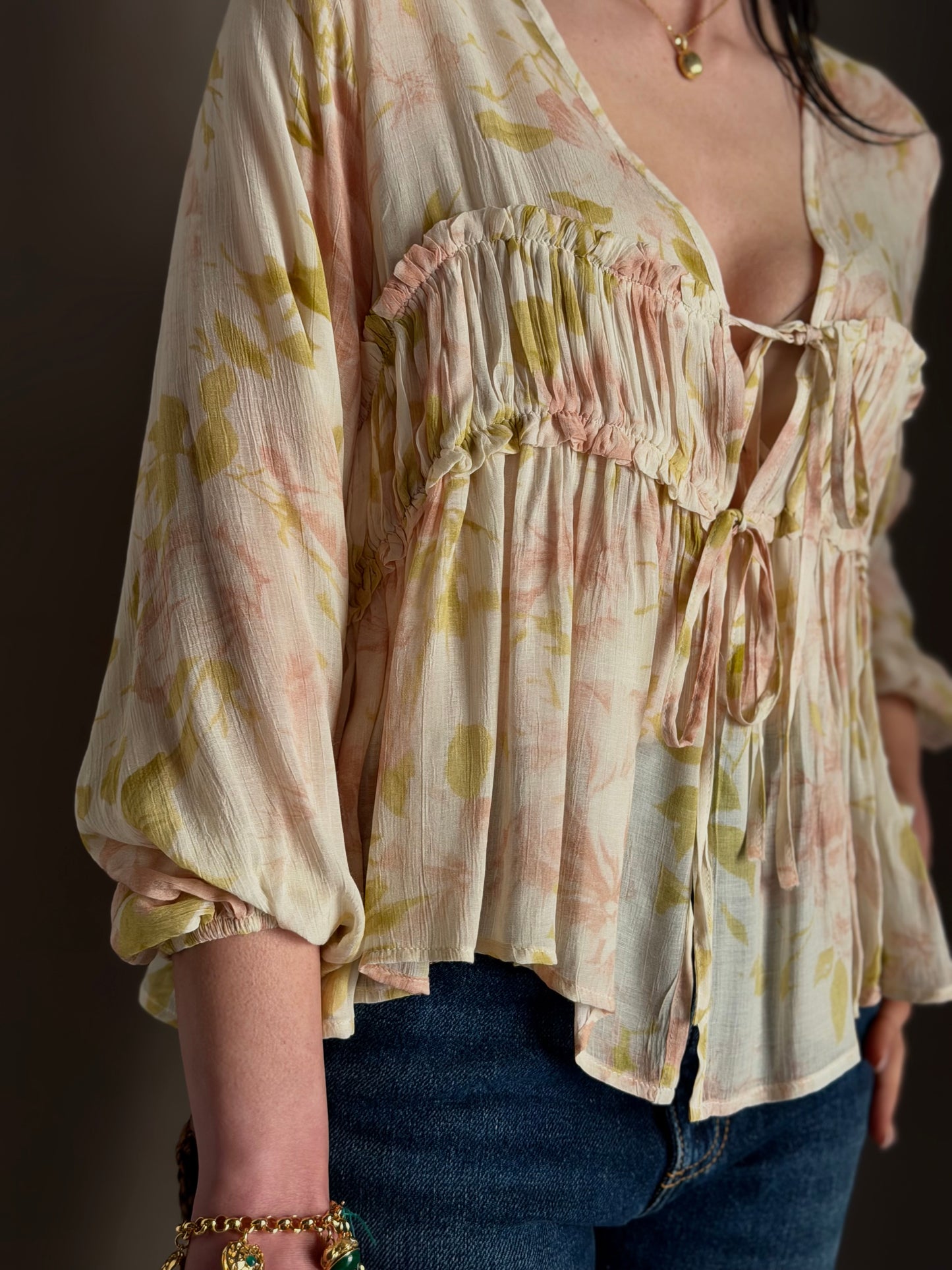 Camicia in viscosa floreale