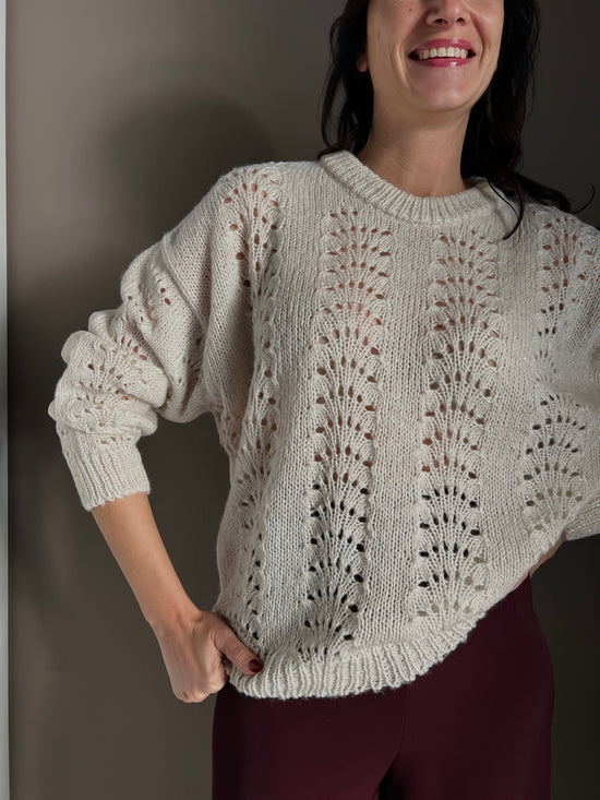 Maglia So Allure con lavorazione a traforo Milk