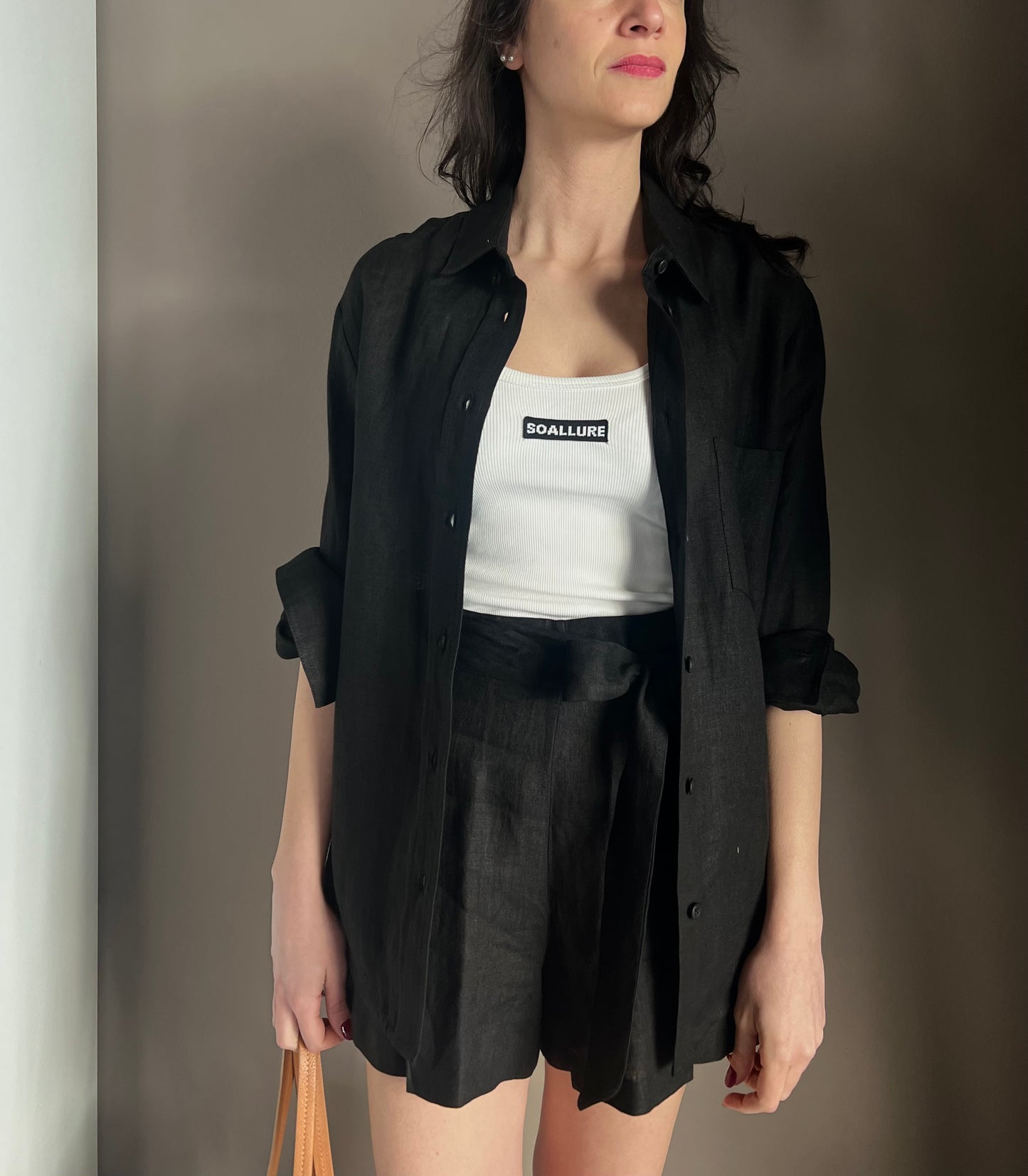 Camicia in lino linea maschile