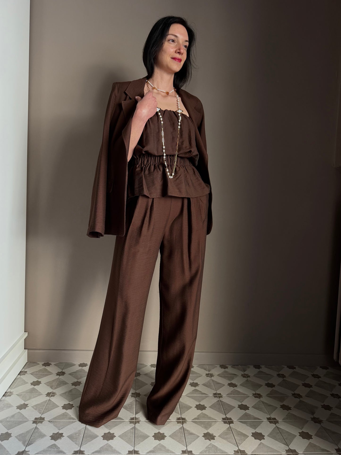 Giacca Monopetto So Allure – Marrone Cioccolato