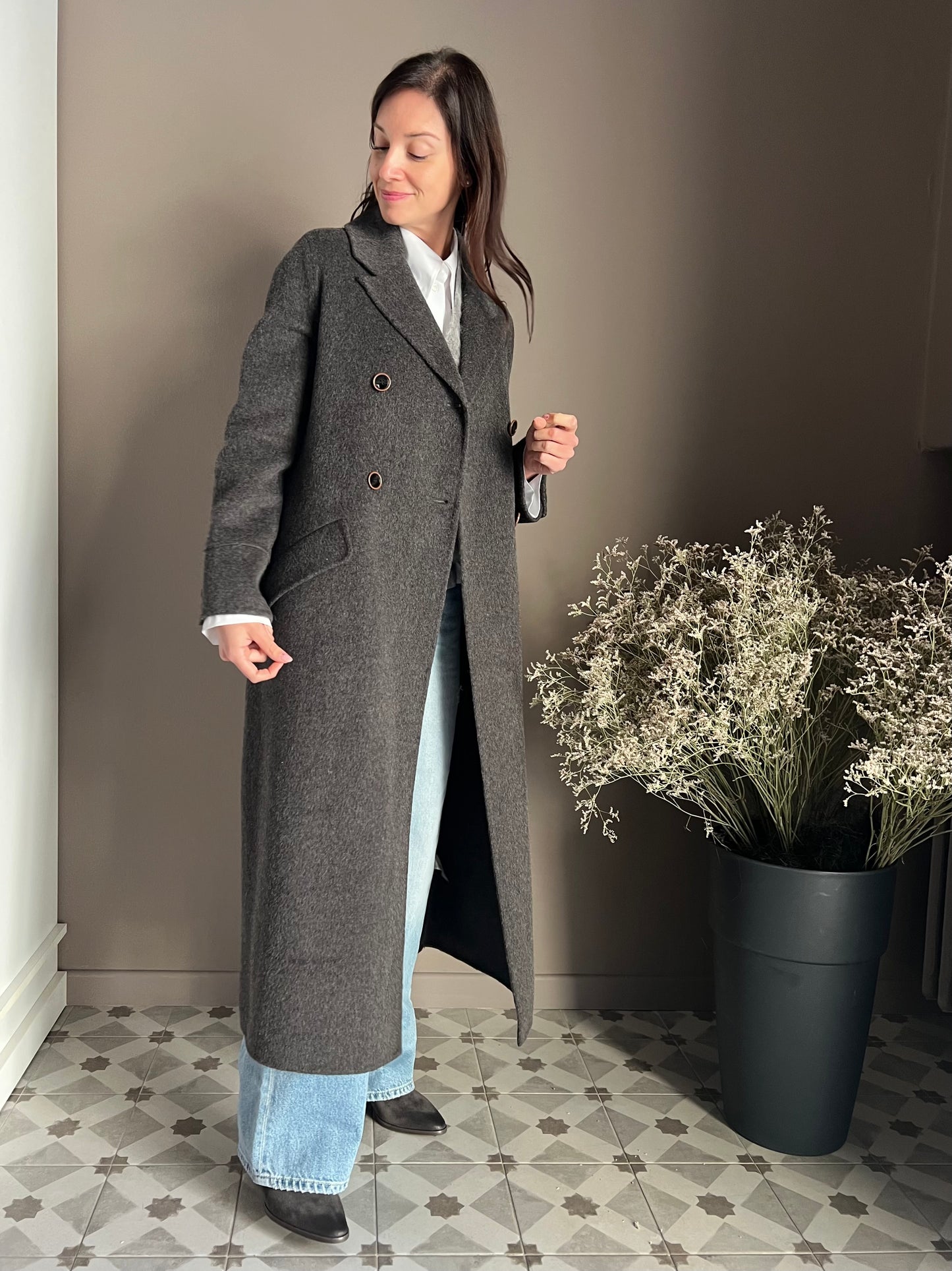 Cappotto Lungo Double-Breasted Alessia Santi