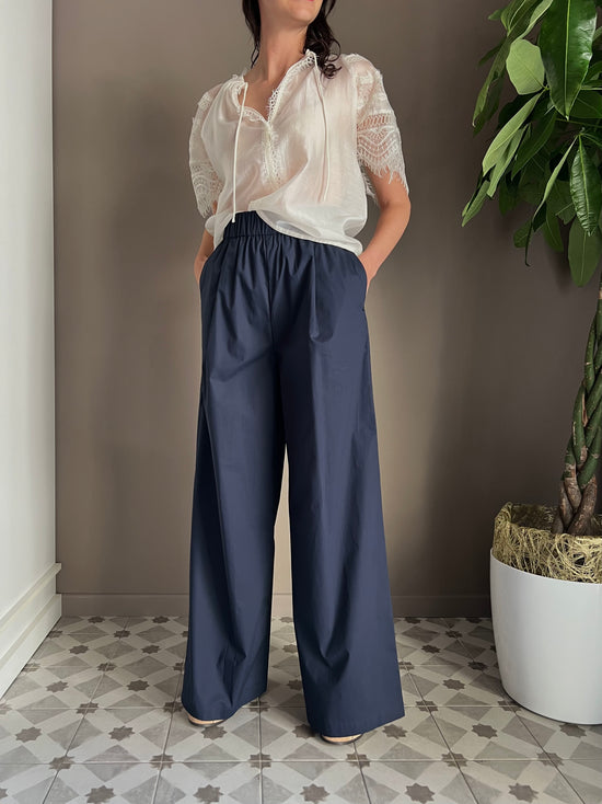 Pantalone ampio in cotone