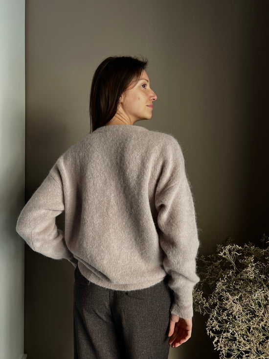 Cardigan soffice in alpaca So Allure