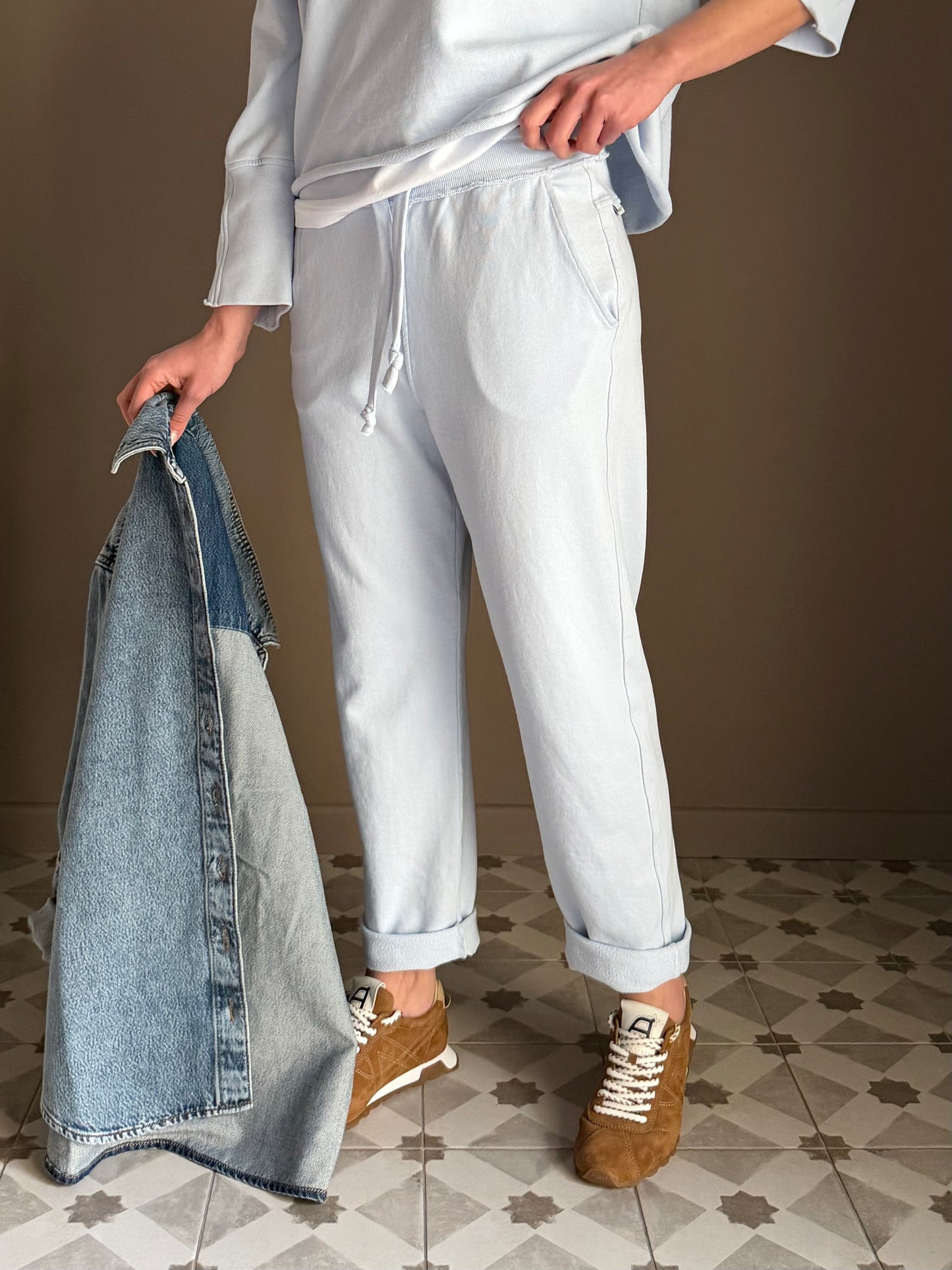 Pantalone in felpa con coulisse