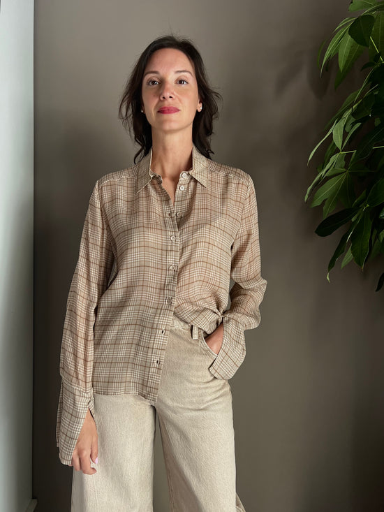 Camicia Ceck in viscosa