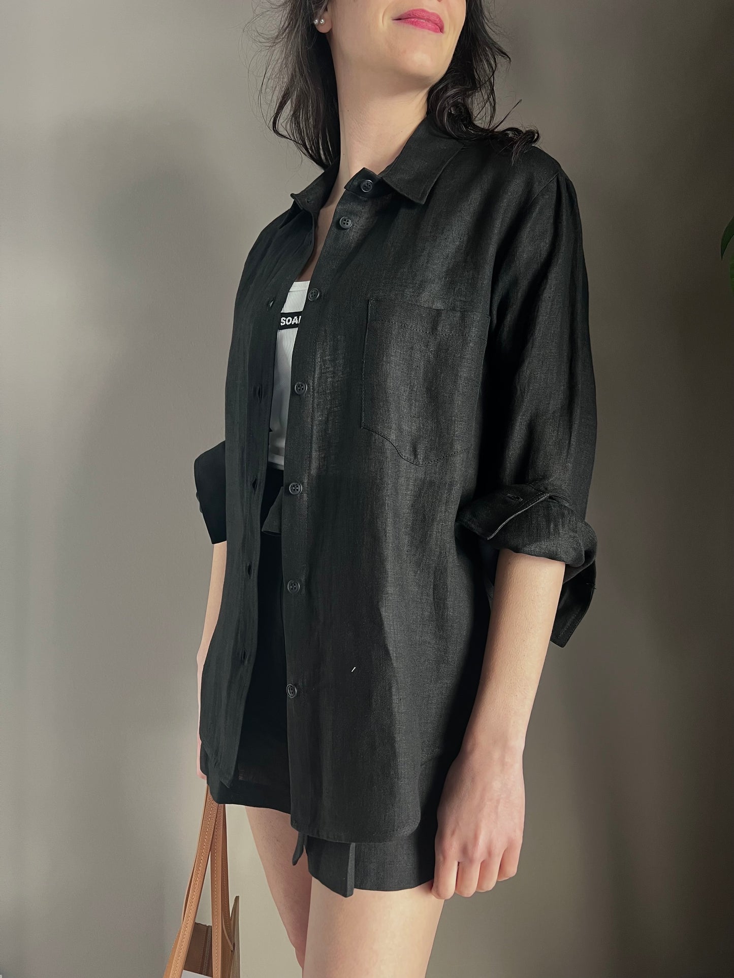 Camicia in lino linea maschile