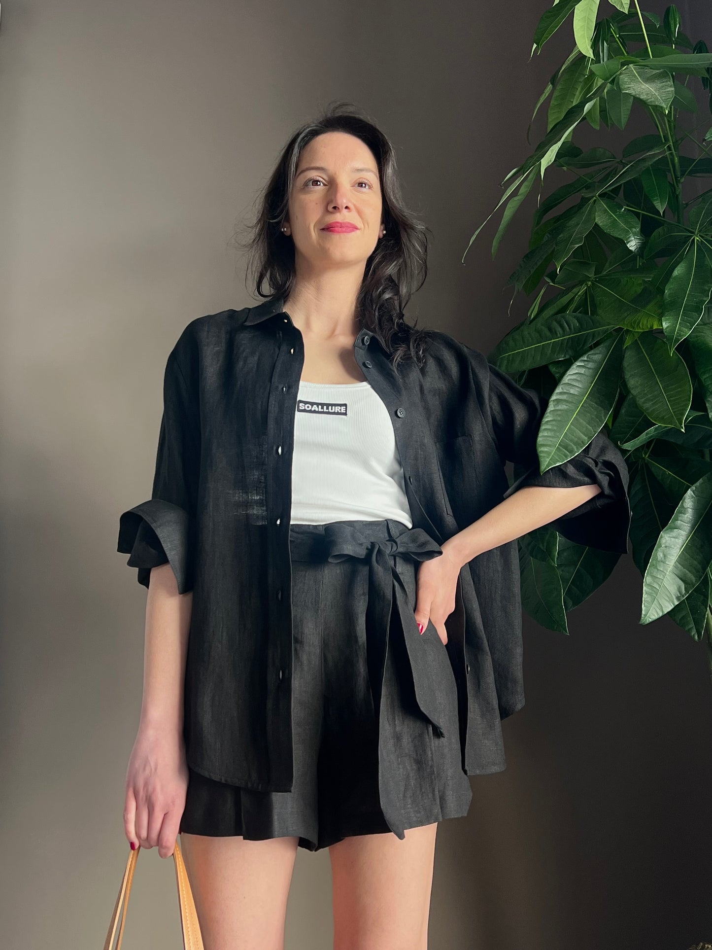 Camicia in lino linea maschile
