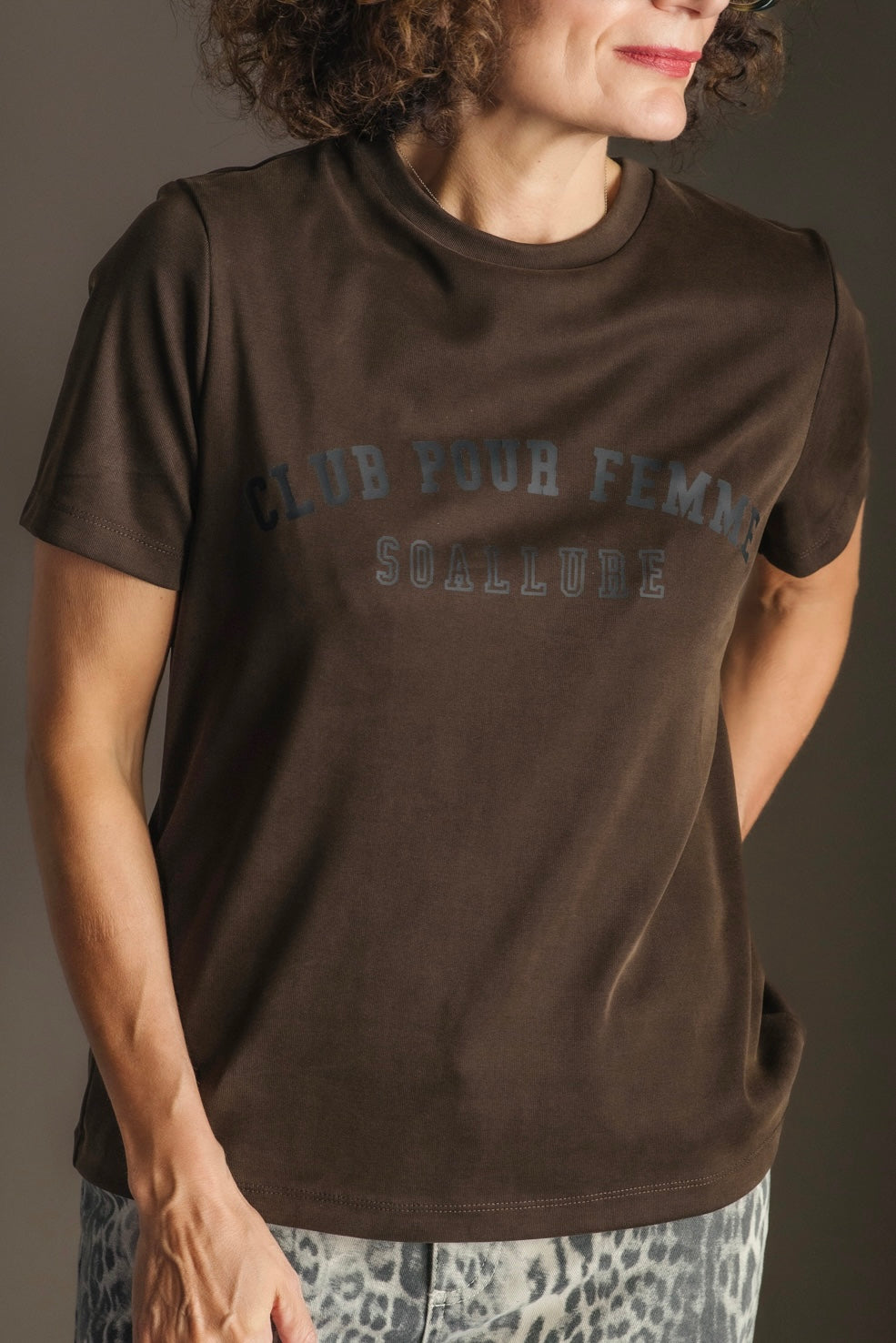 T-shirt Club Pour Femme cioccolato