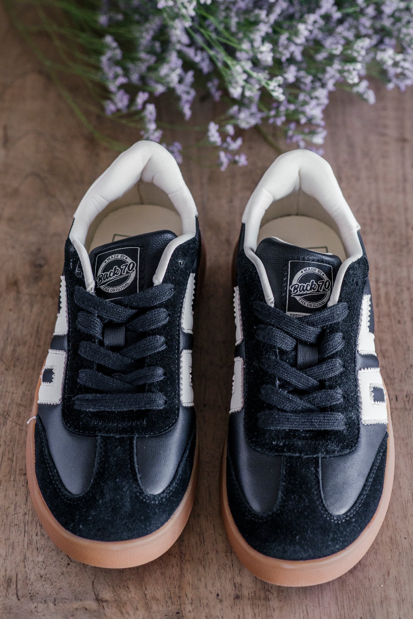 Sneakers Leather Back 70 - Nero