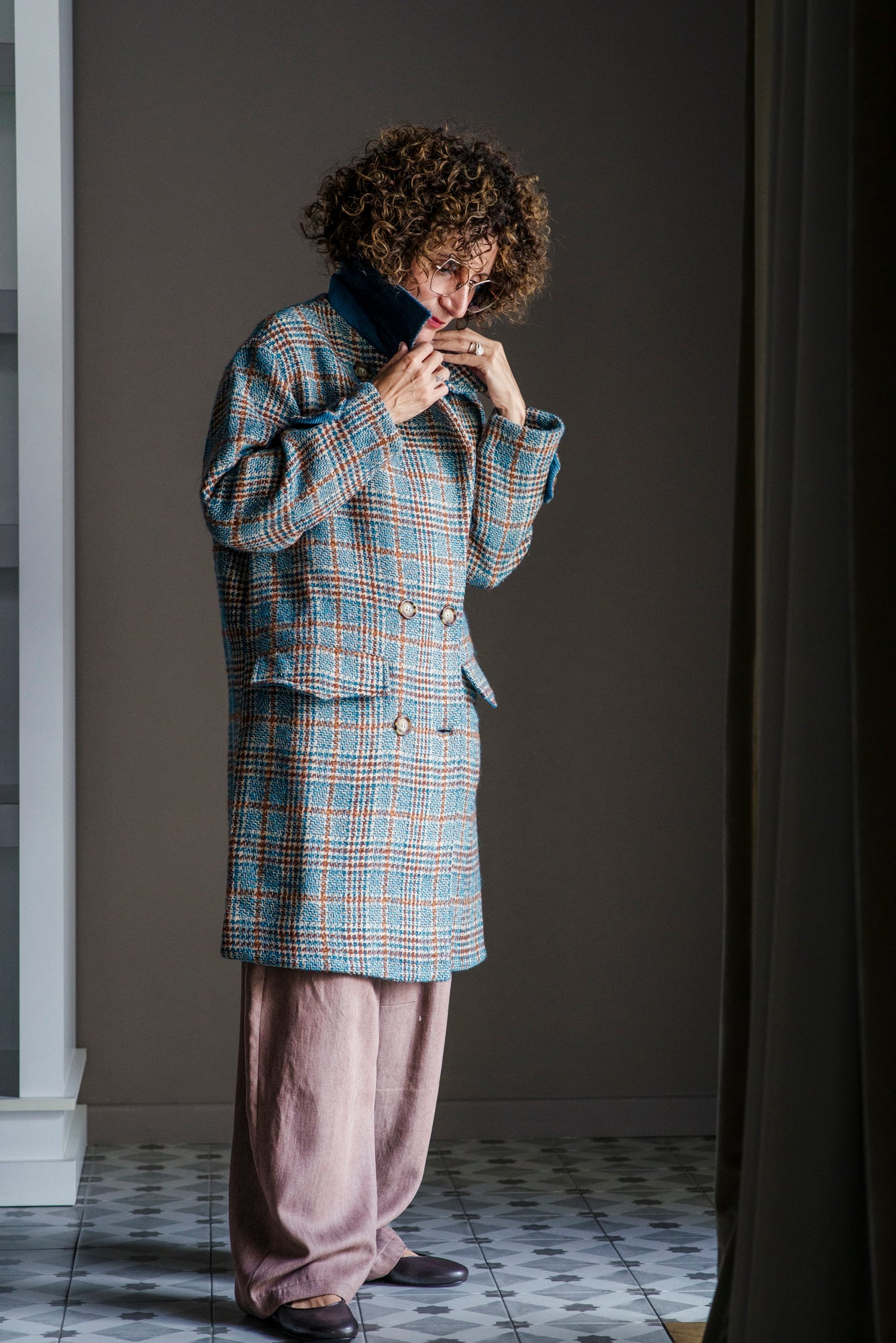 Cappotto doppiopetto oversize Noumeno Concept