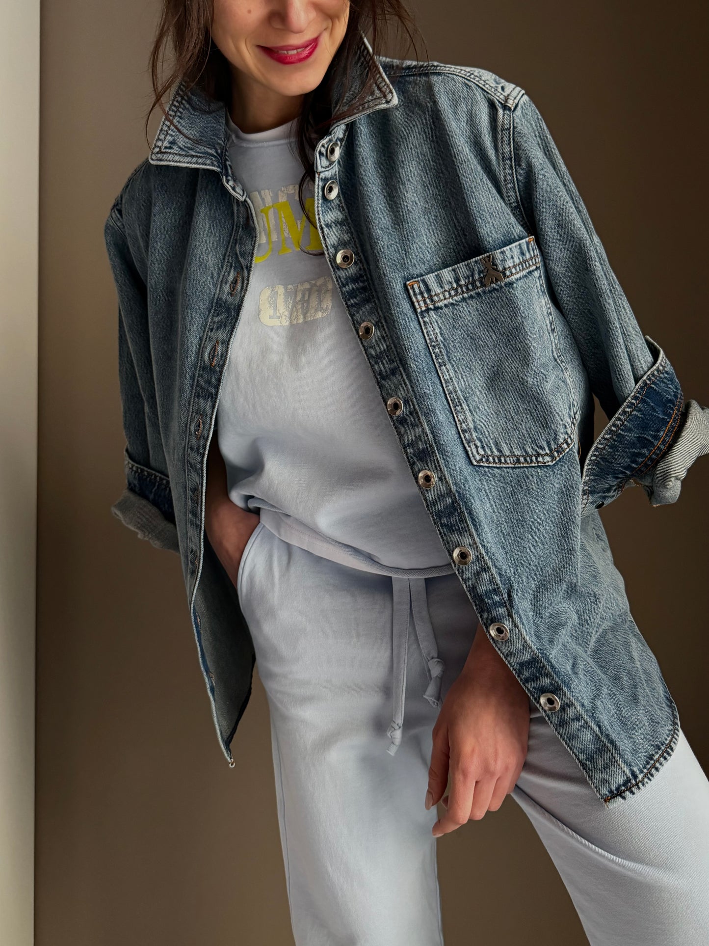 Camicia denim over Patrizia Pepe