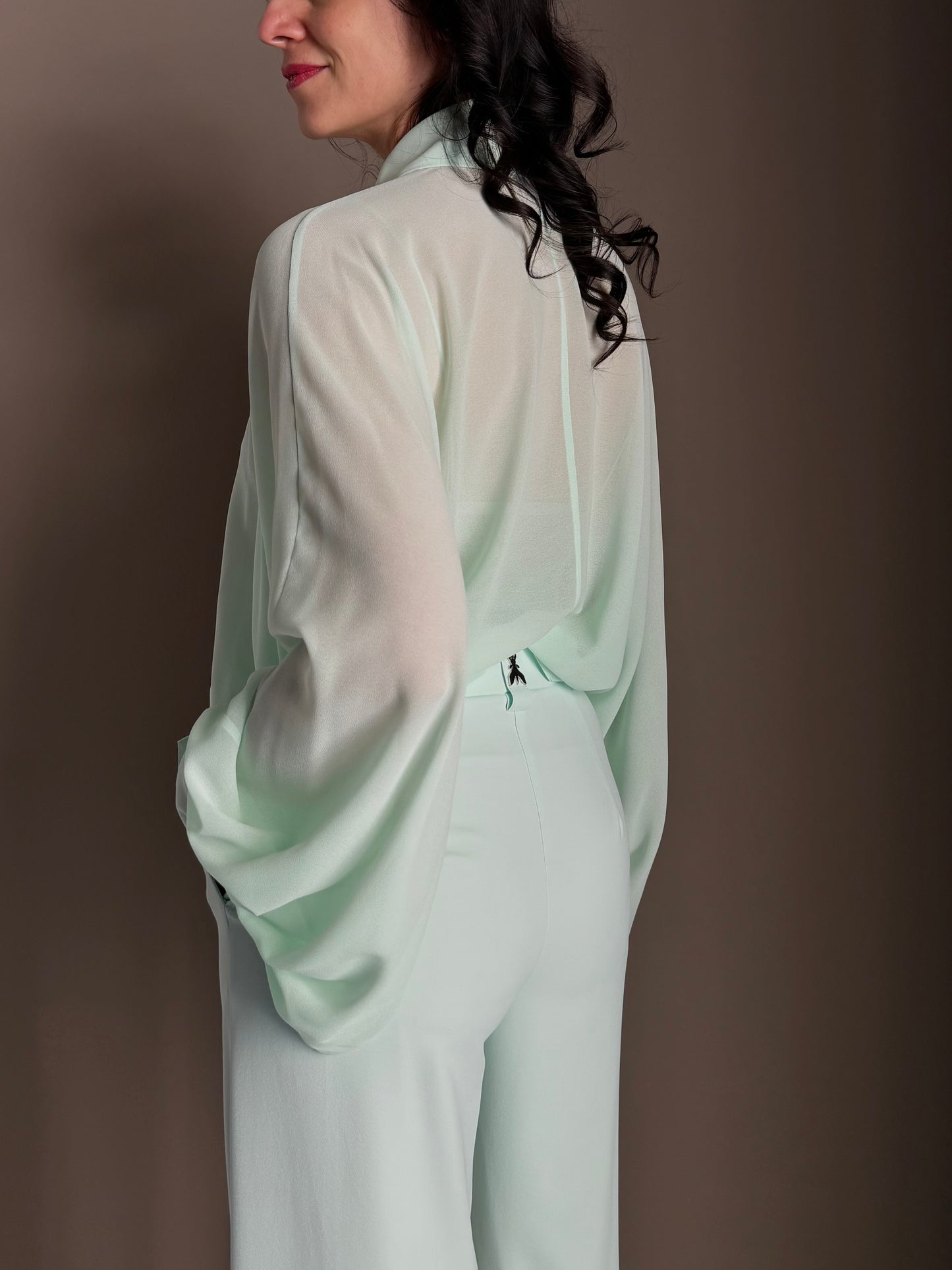 Camicia Patrizia Pepe Light Aqua