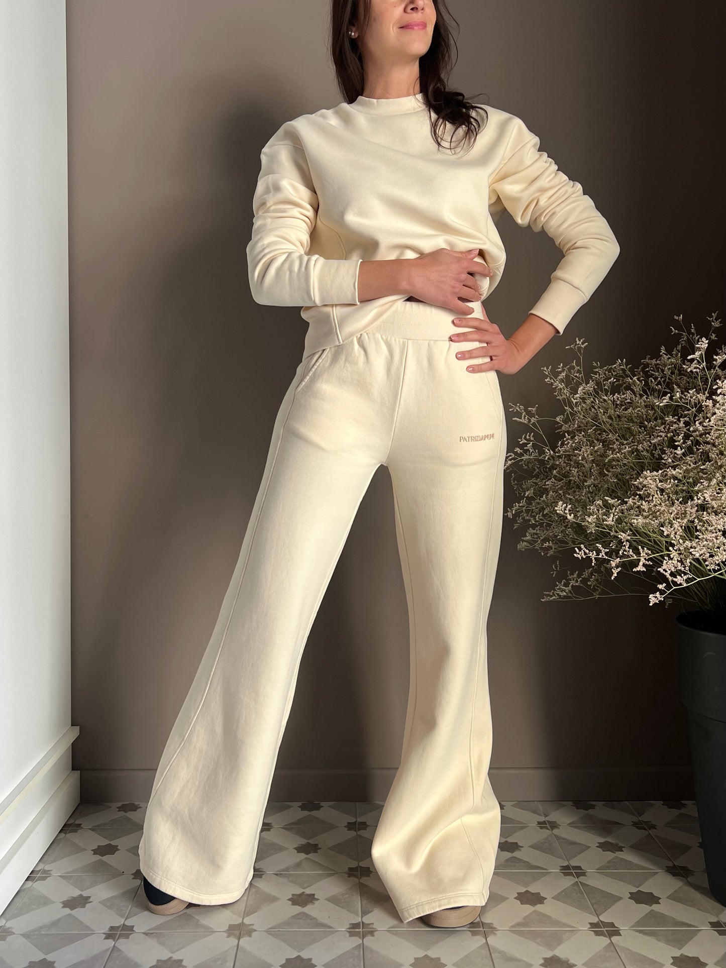 Pantalone in felpa a palazzo Patrizia Pepe