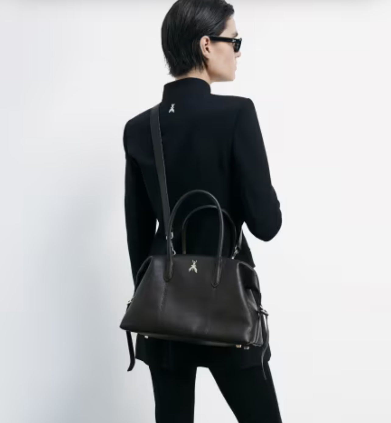 Borsa Bauletto  letto in pelle marrone