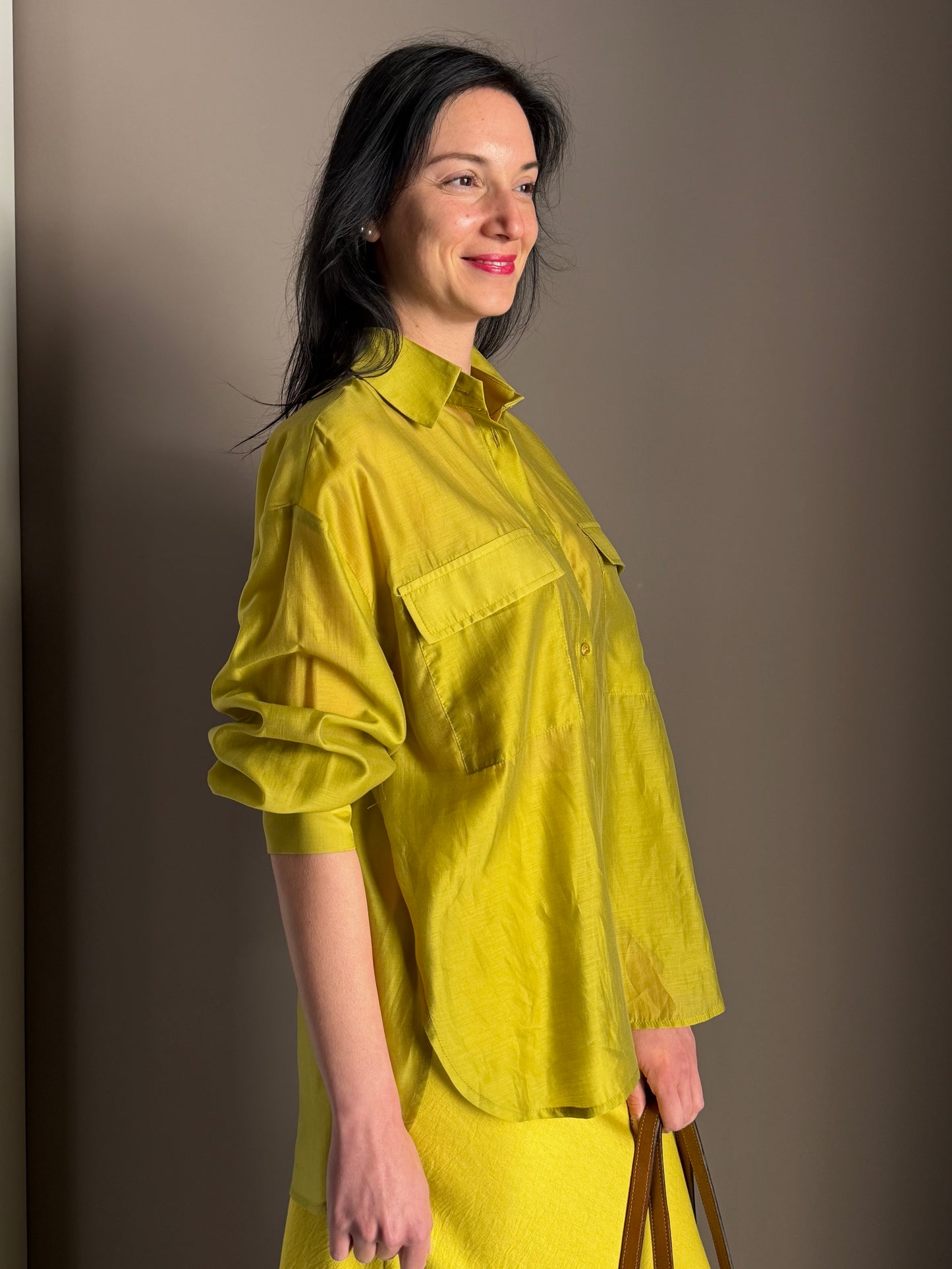 Camicia Lyocell Lime