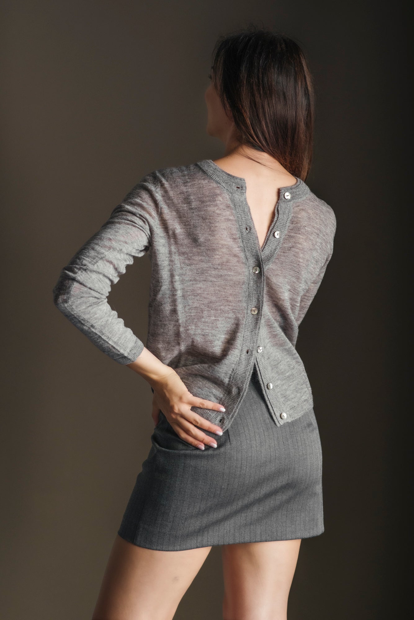 Cardigan Alessia Santi - Grigio Tortora