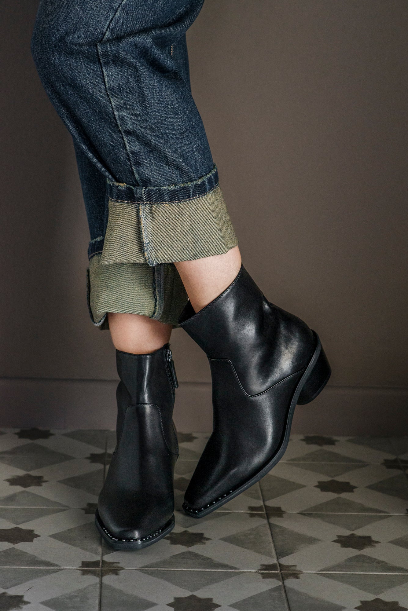 Stivaletto texano in pelle Ash