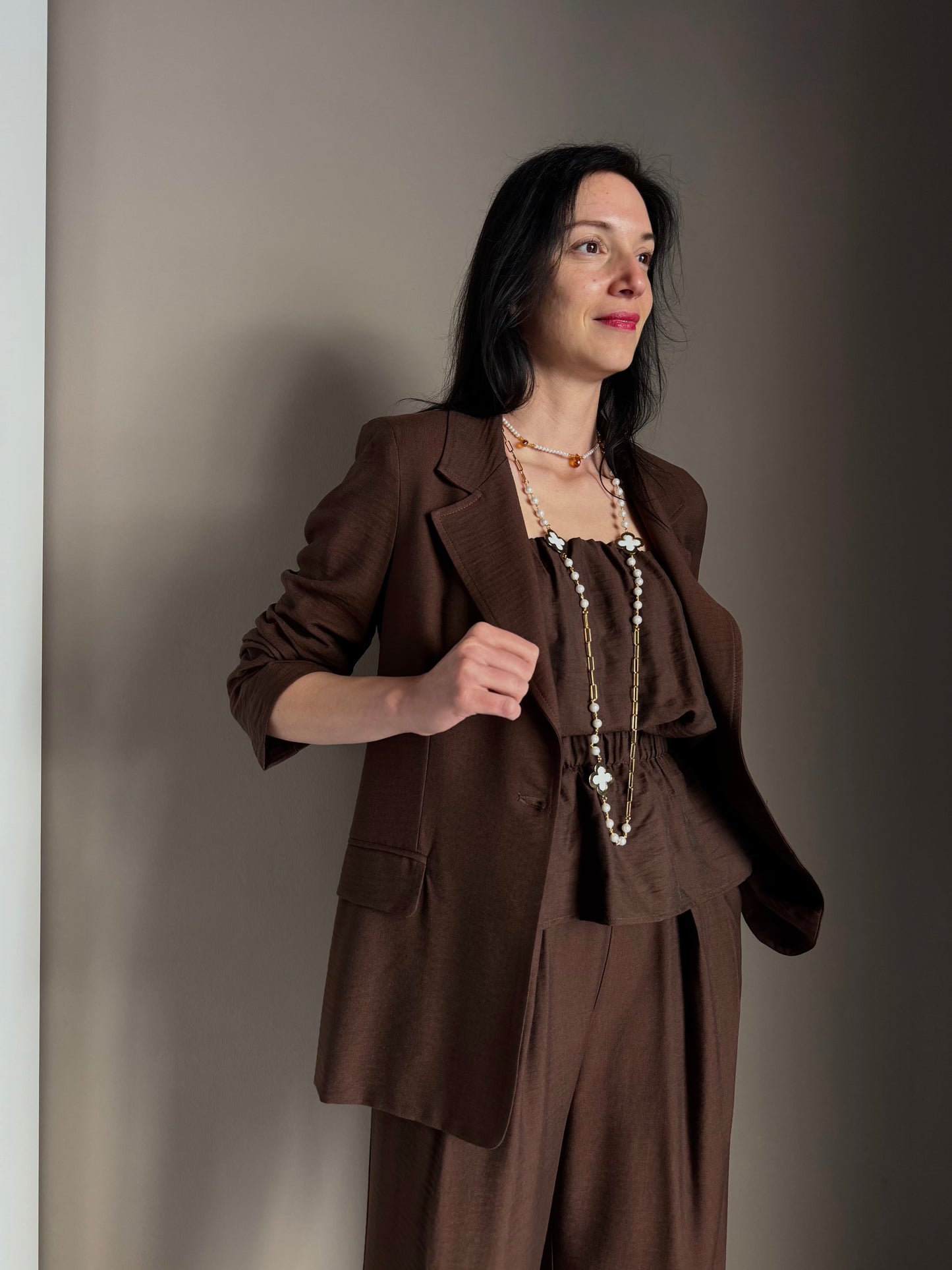 Giacca Monopetto So Allure – Marrone Cioccolato