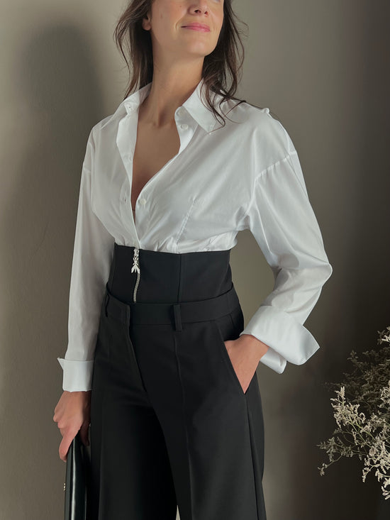 Pantaloni baggy con corsetto