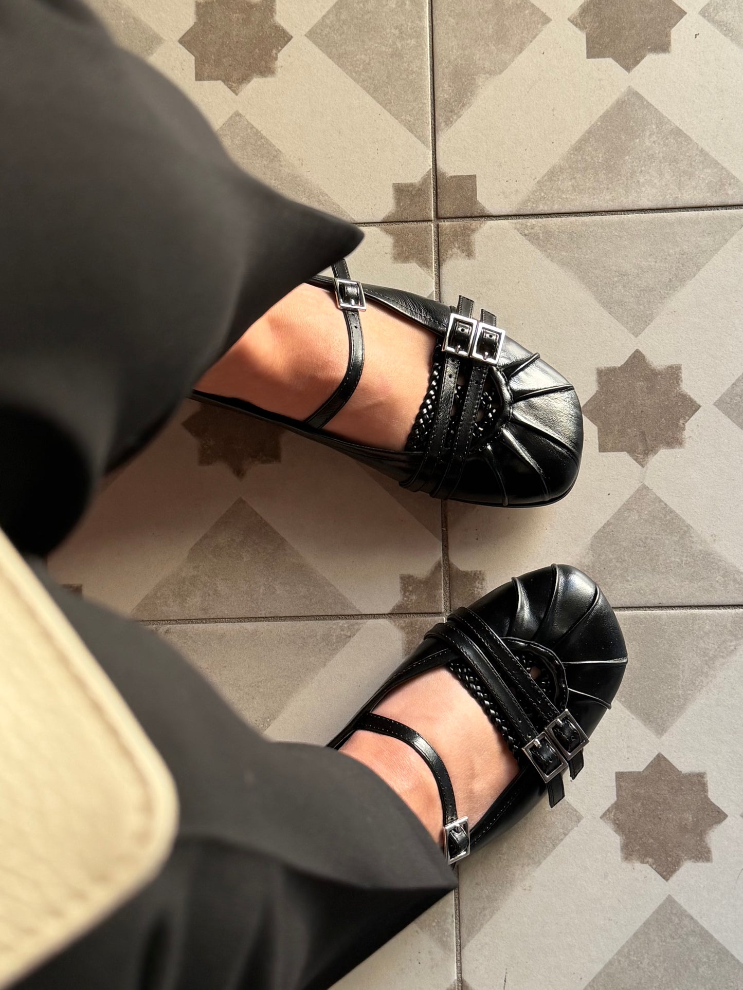 Mary Jane flat con doppio cinturino