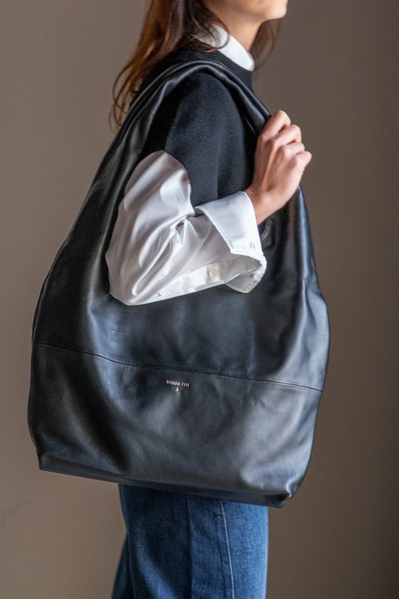 Borsa Hobo Patrizia Pepe nero