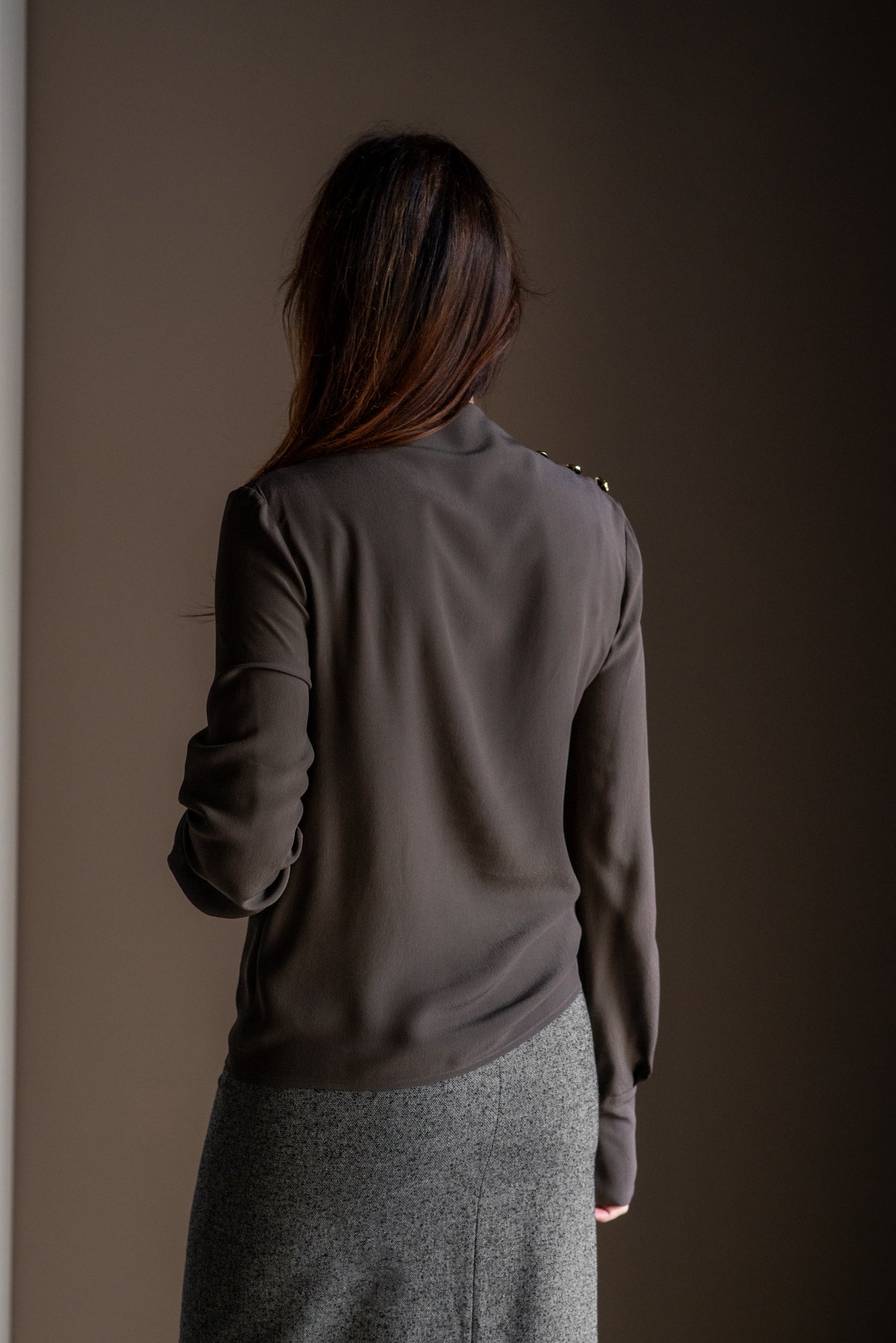Camicia Fluida con Bottoni dorati – Patrizia Pepe