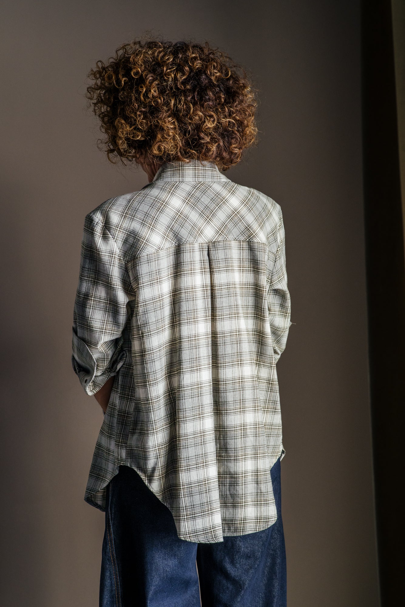 Camicia in flanella So Allure Kaki