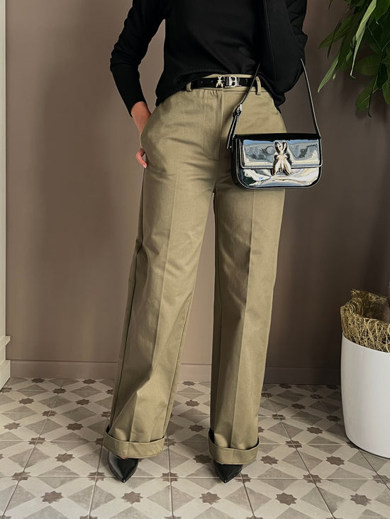 Pantalone dritto strutturato