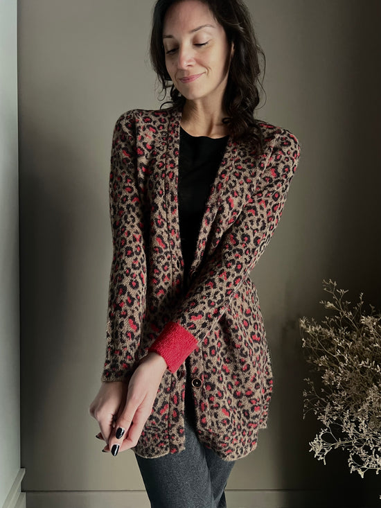 Cardigan maculato Alessia Santi in alpaca blend