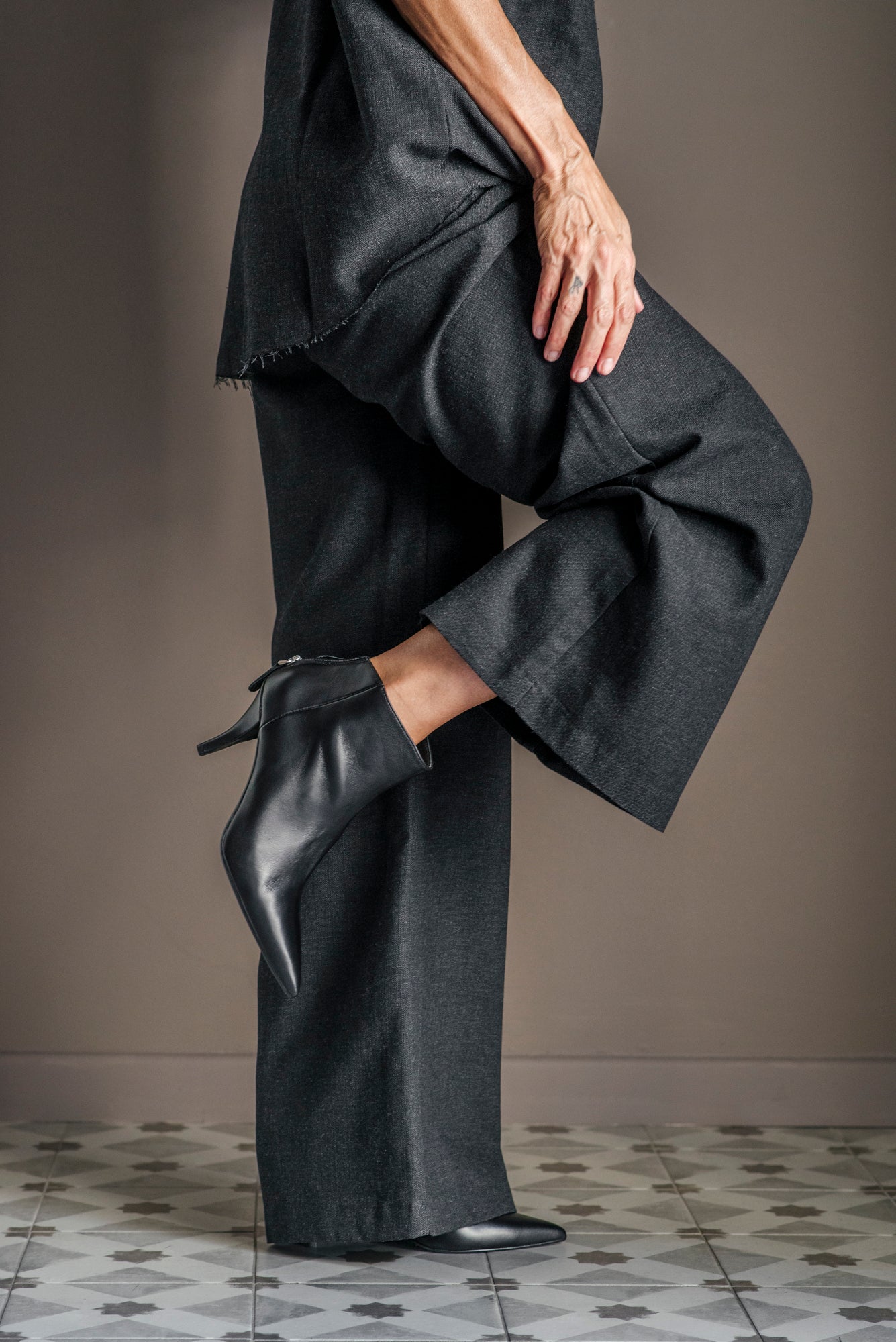 Stivaletto Chantal in Pelle Nera