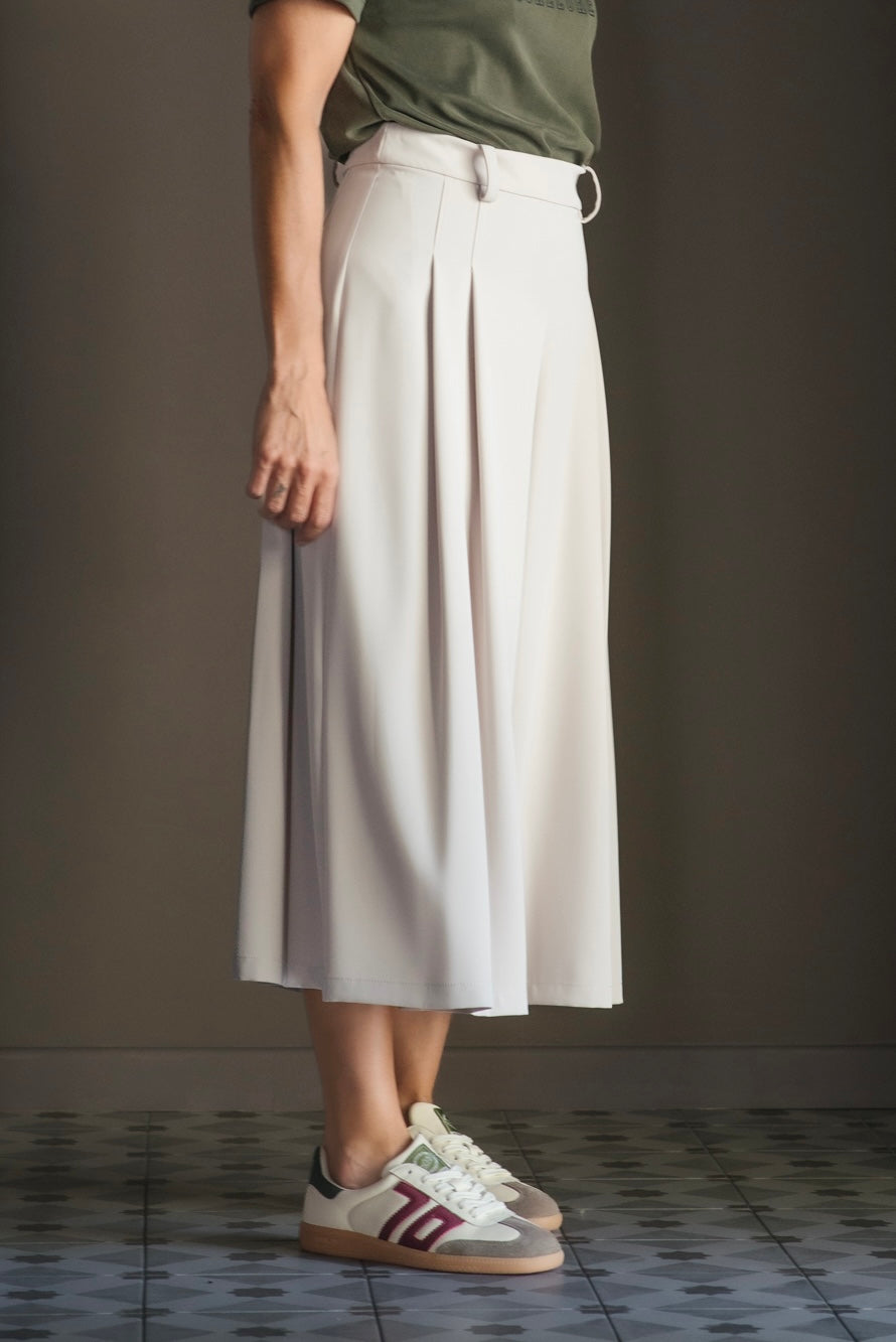 Gonna pantalone in crepe fluido