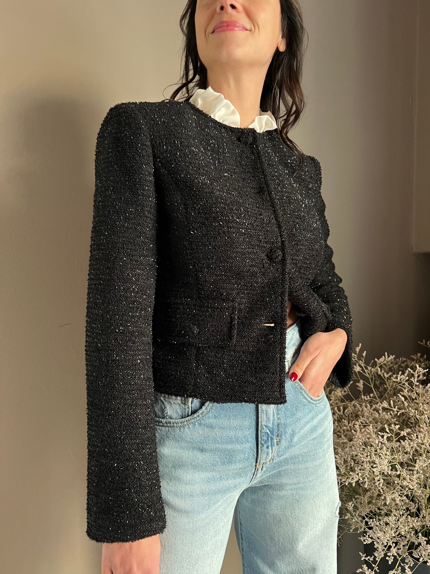 Giacca in tweed lurex