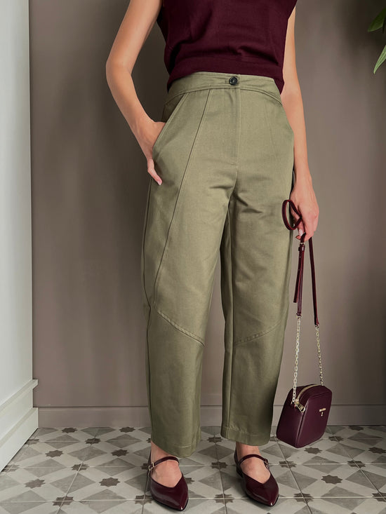 Pantalone jeans a baloon ivy green