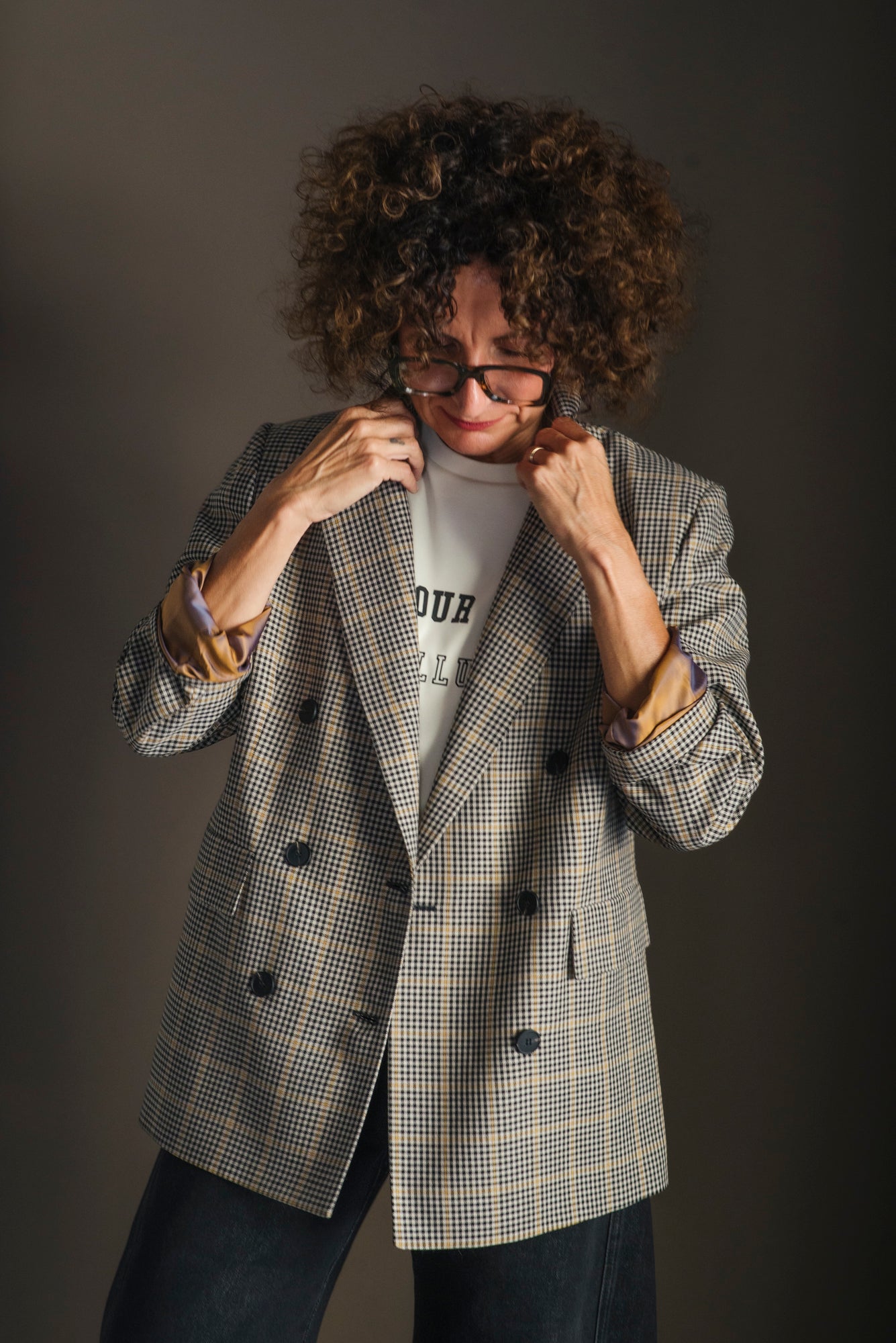 Giacca doppiopetto Ceck So Allure