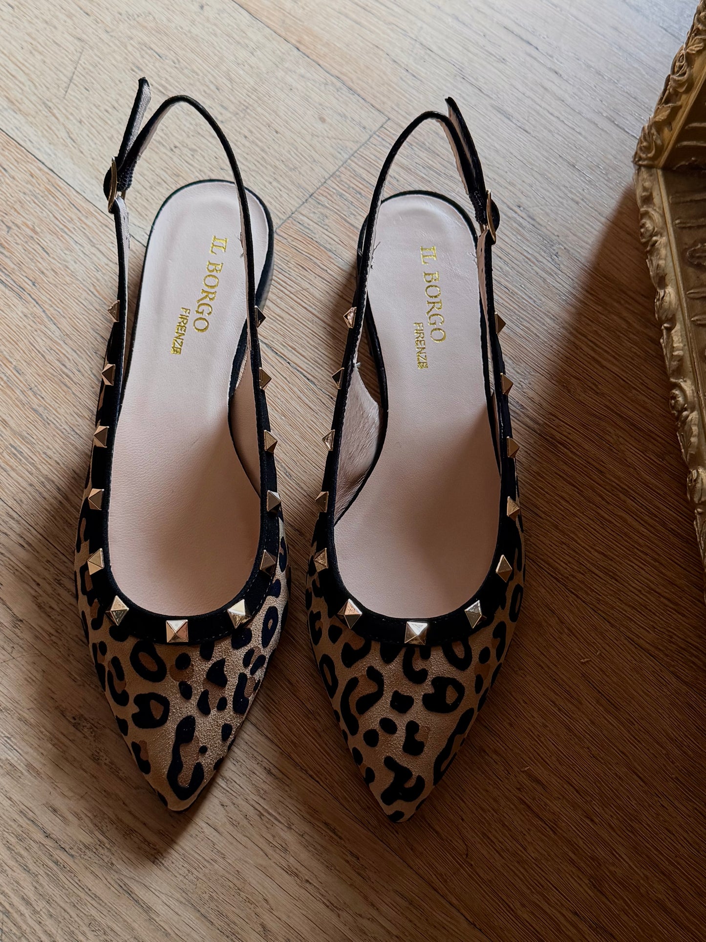 Slingback animalier